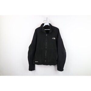 Vintage The North Face Womens Large Distressed Windstopper Fleece Jacket Black